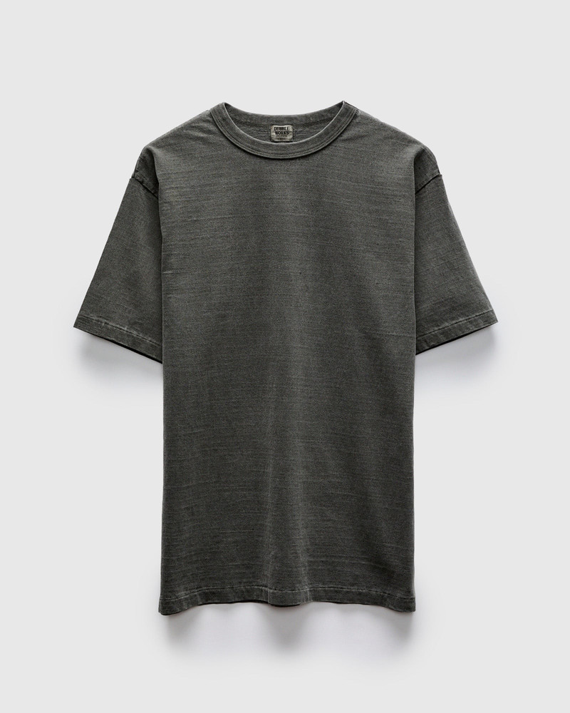 Pigment Dyed Fallen Cotton Slub Tee in Sumikuro 1