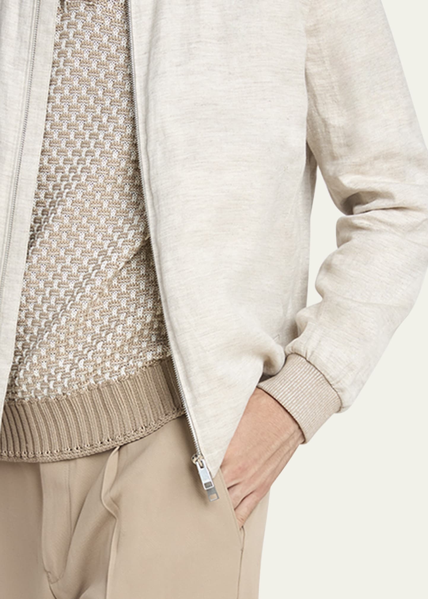 Men's Oasi Lino Bomber Jacket - 5