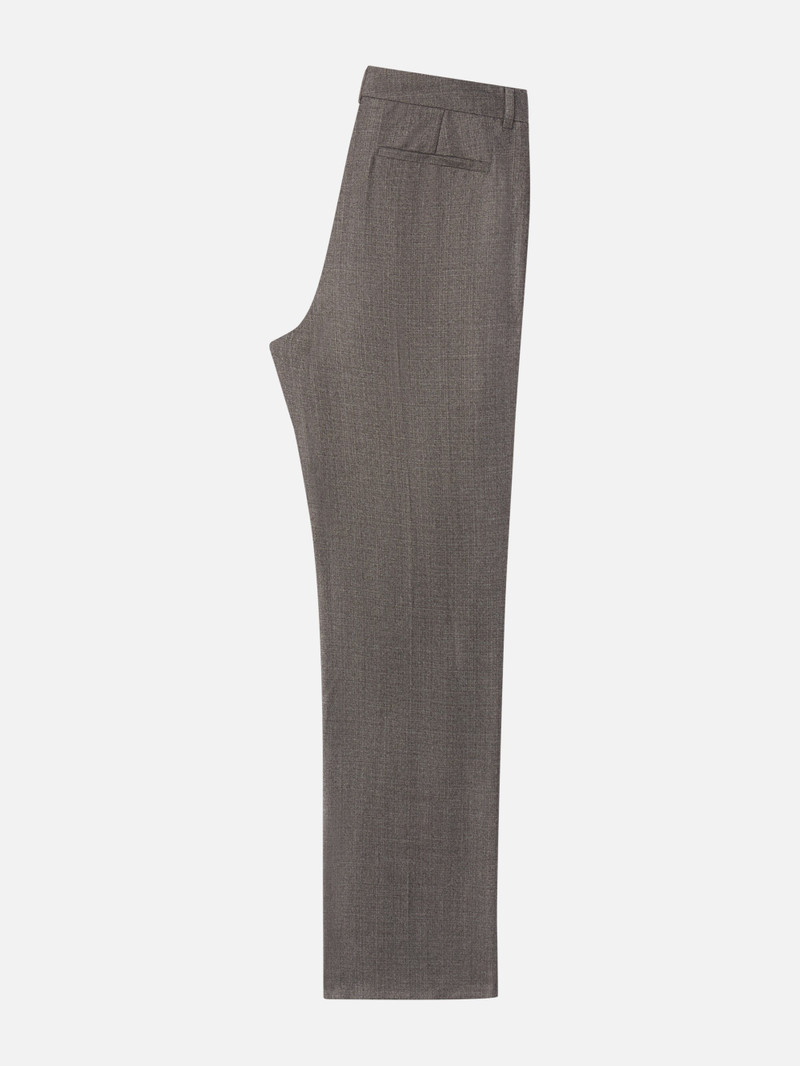 Wide Leg Flannel Trousers 3