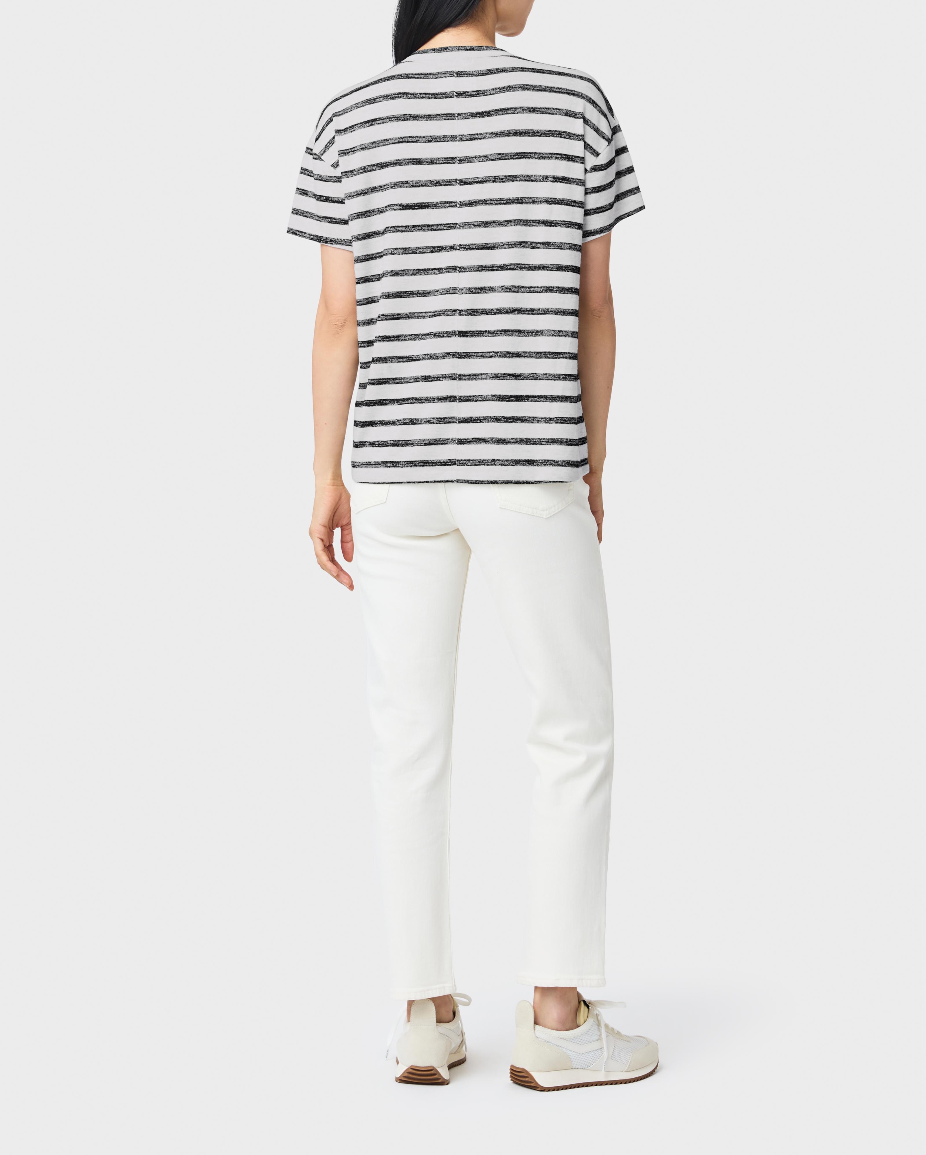 The Knit Stripe V-Neck - 3