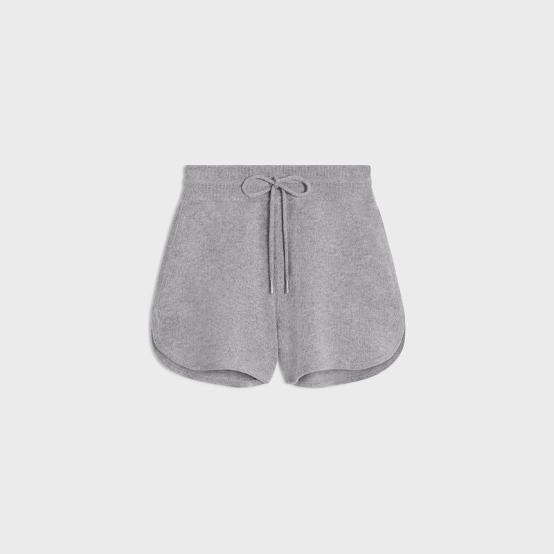 triomphe mini shorts in wool and cashmere 1