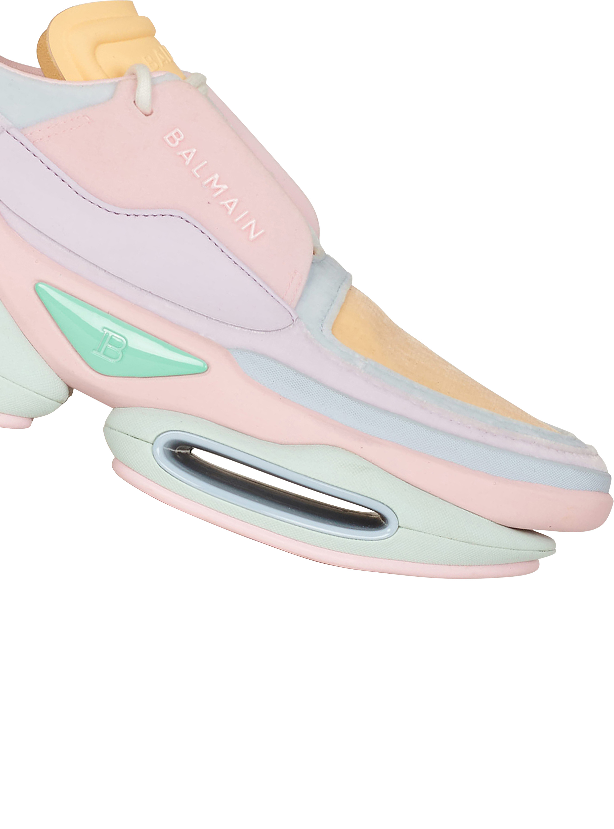 Multicolored velvet B-Bold low-top sneakers - 6
