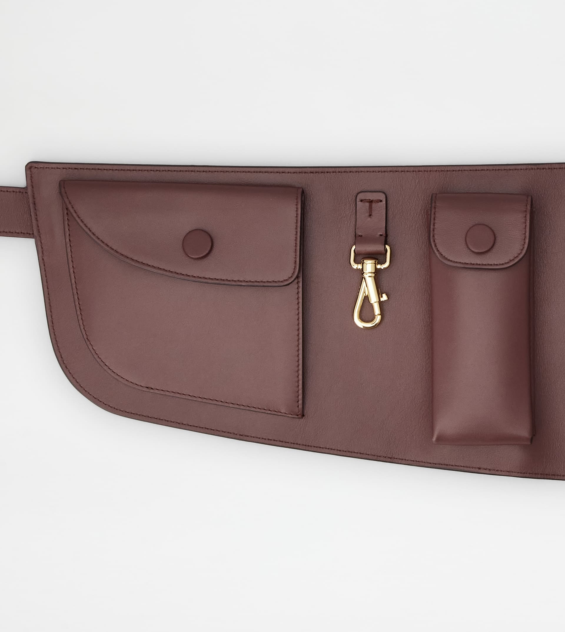 UTILITY BELT IN LEATHER - RED - 3