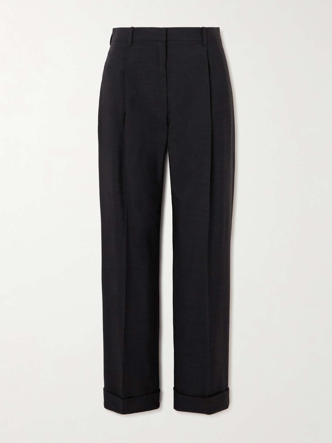 Tor pleated grain de poudre wool pants - 1