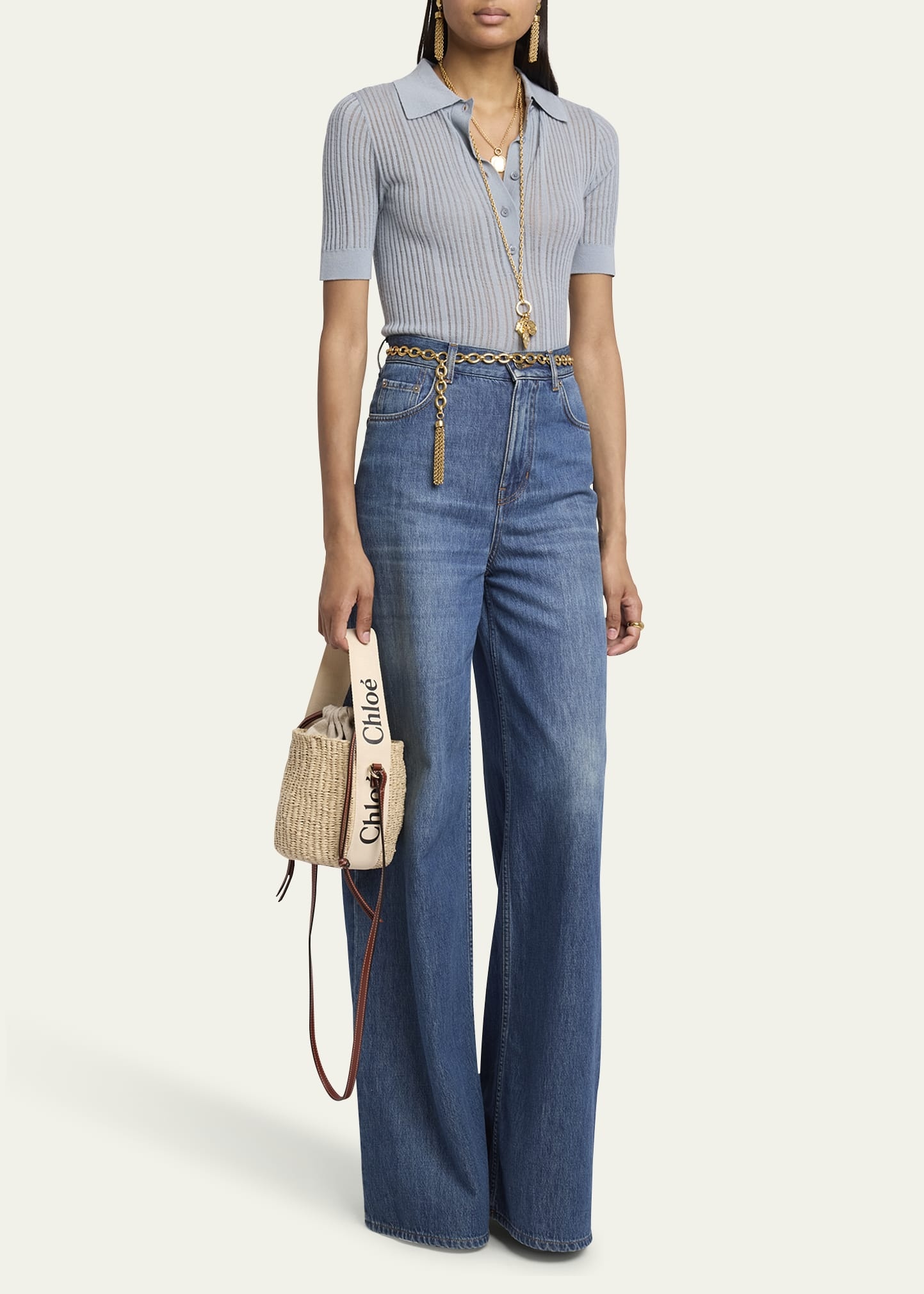 Woody Small Basket Bucket Bag - 5