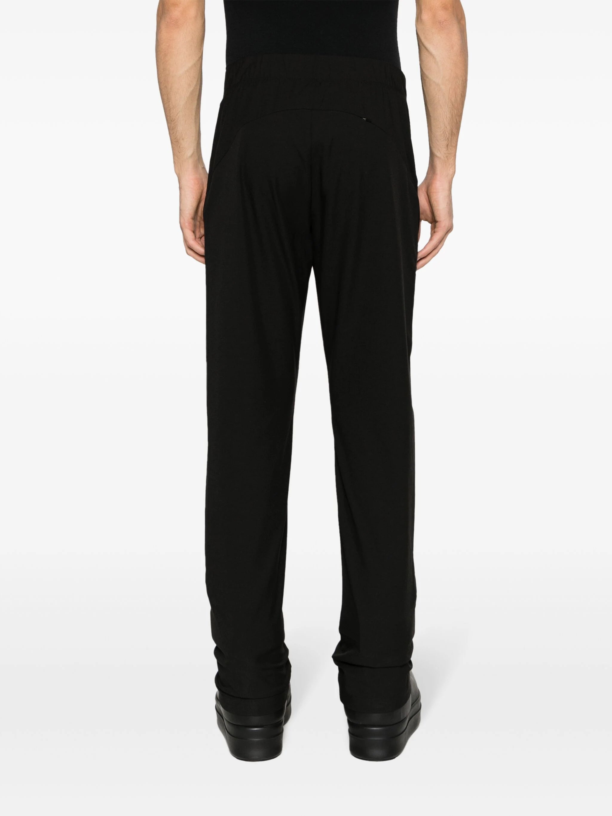 HIGH-WAIST TAPERED-LEG TROUSERS - 4