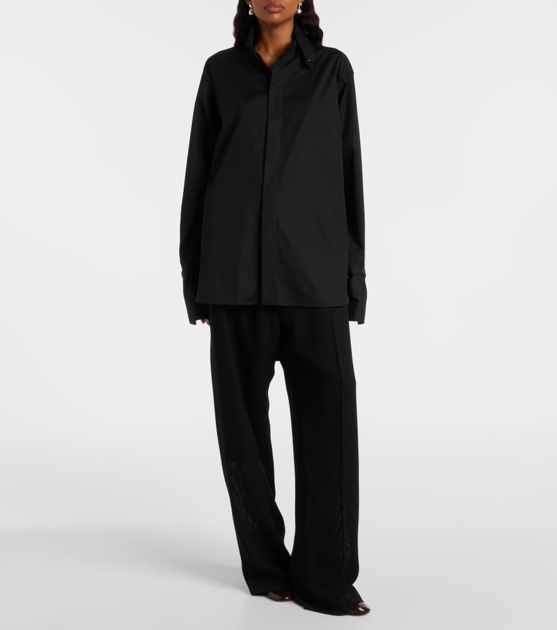 PHOEBE PHILO Oversized cotton poplin shirt outlook