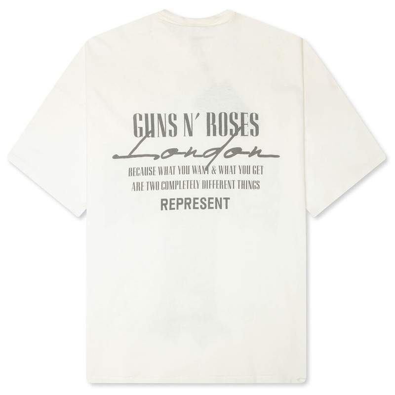 REPRESENT Represent x Guns N' 장미 크로스 그래픽 인쇄 코튼 - 제리 티셔츠 outlook