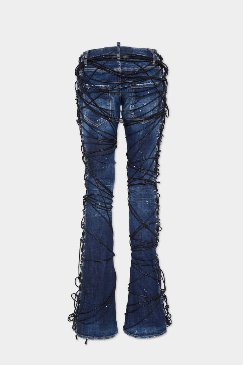 BOUND BUNNY WASH SHARPEI FLARED BOOTCUT JEANS - 2