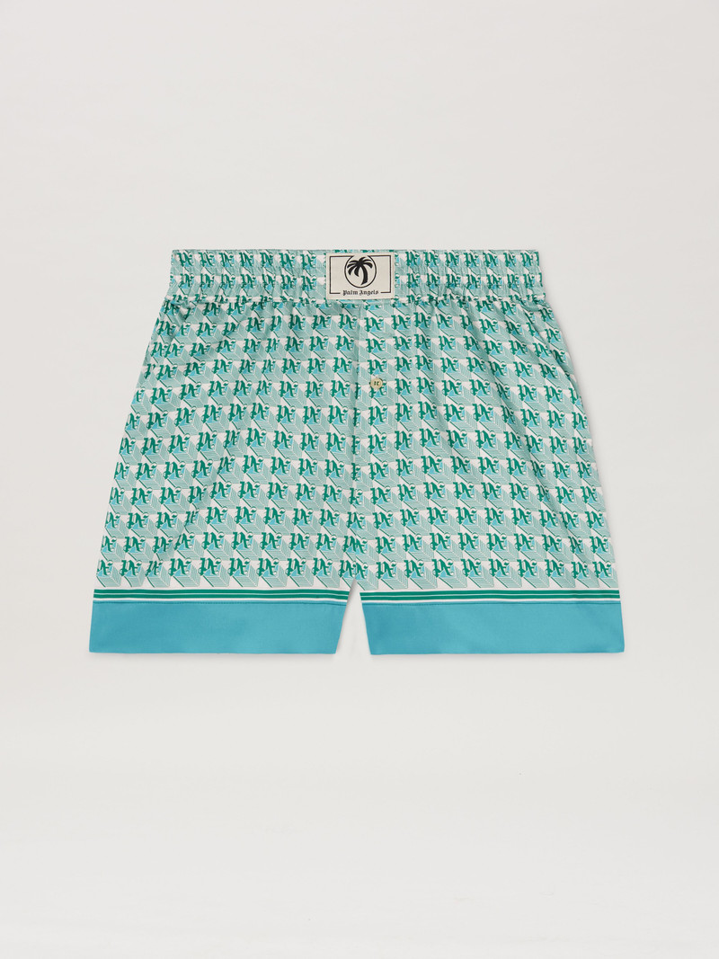 Logo band striped mini skirt 1