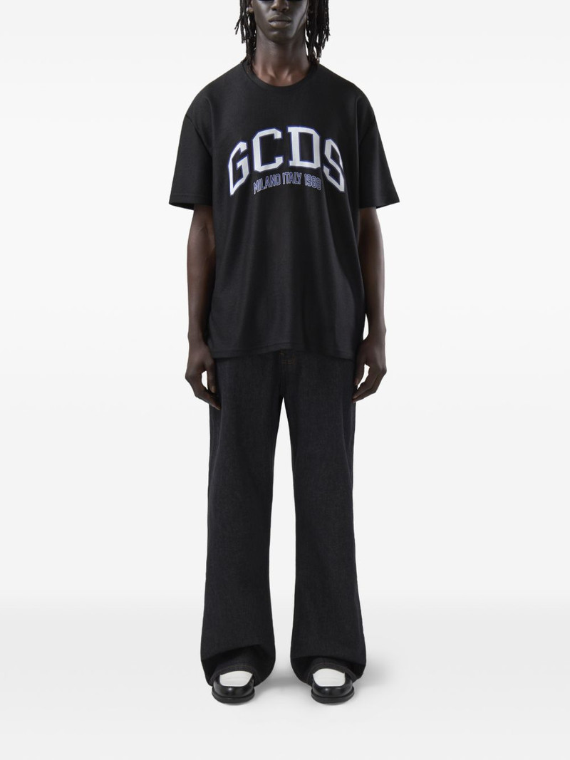 GCDS logo-print mesh T-shirt outlook