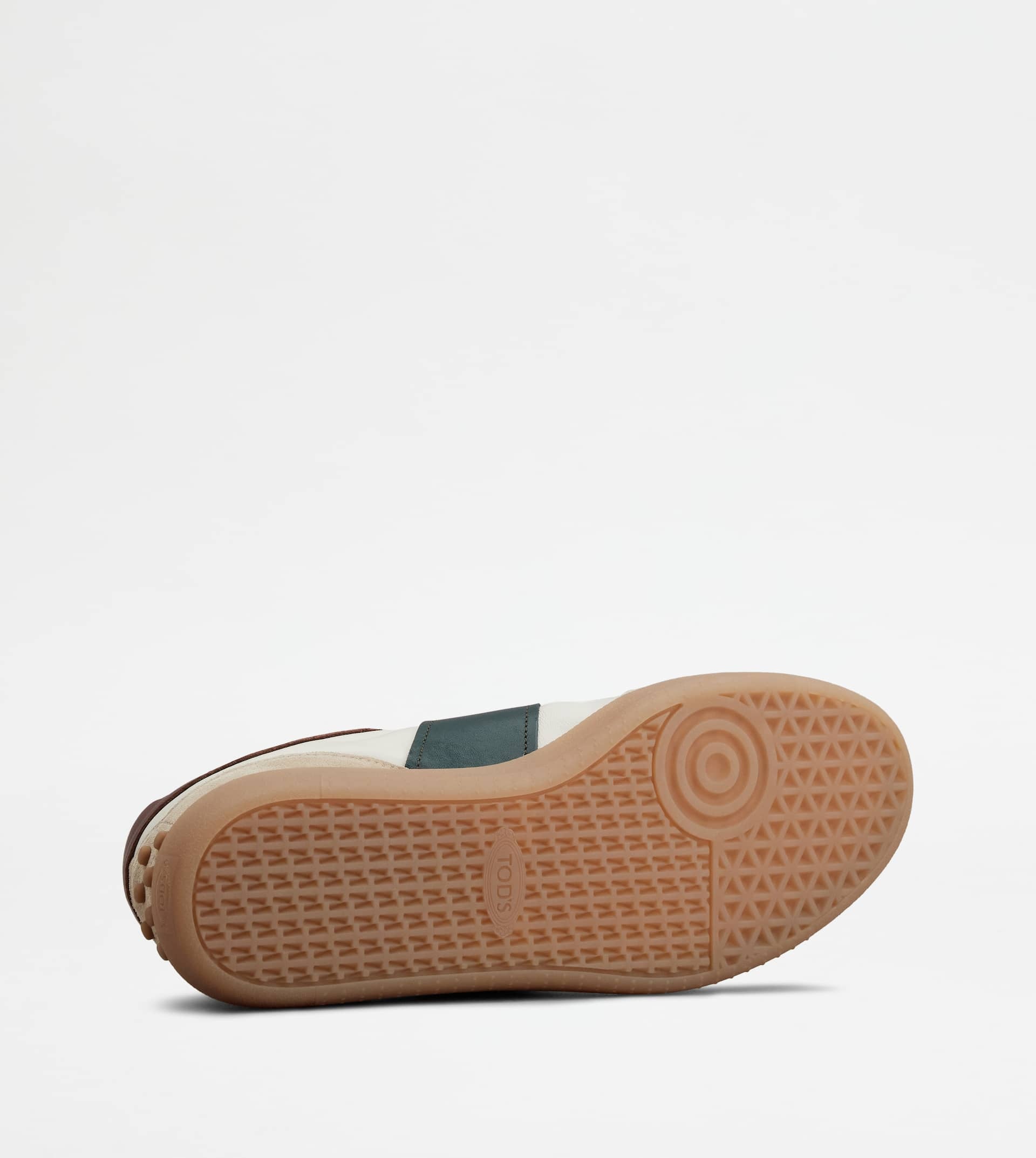 TOD'S TABS SNEAKERS IN SUEDE - OFF WHITE, BROWN, GREEN - 4