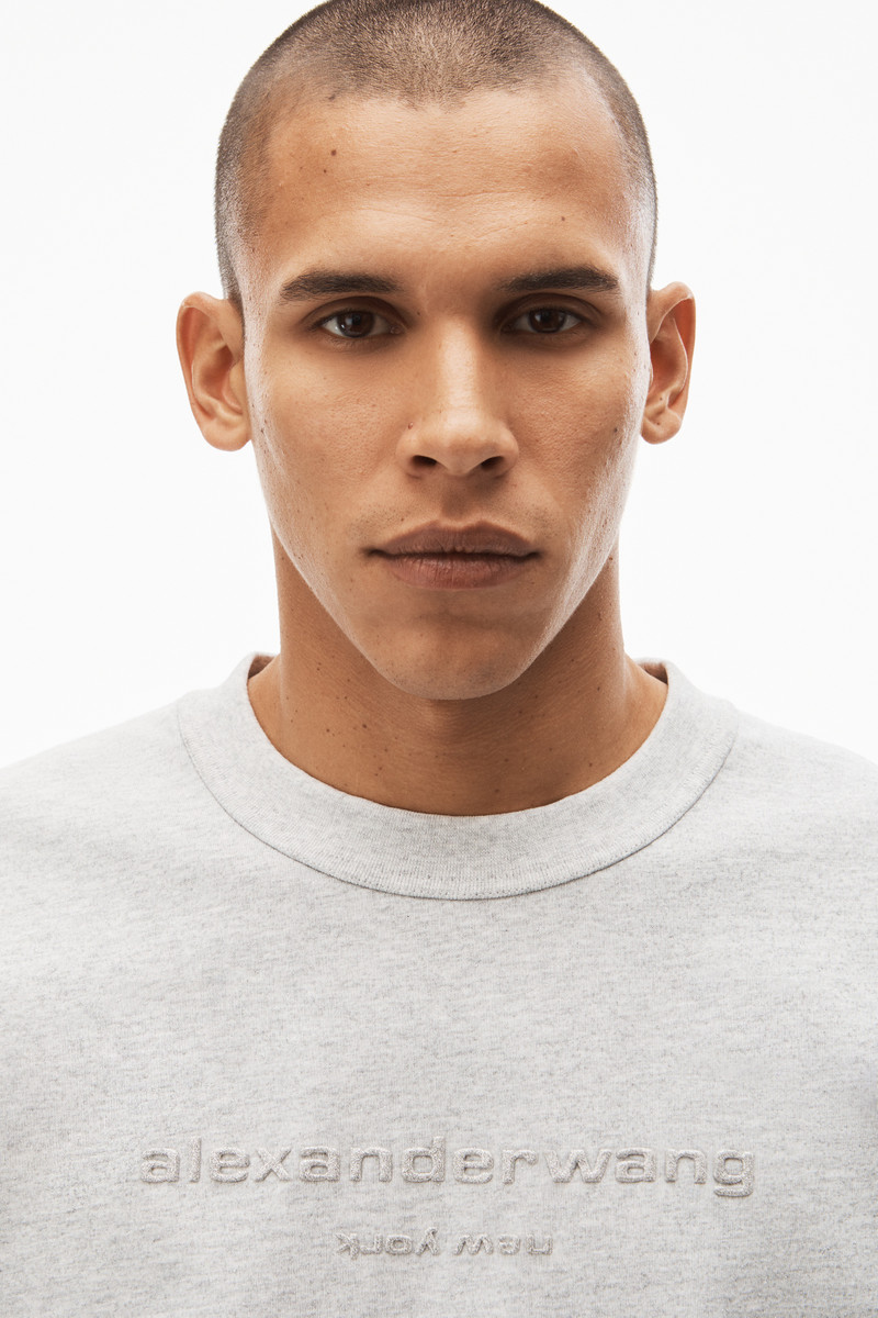 PUFF LOGO LONG SLEEVE TEE IN COMPACT JERSEY 3