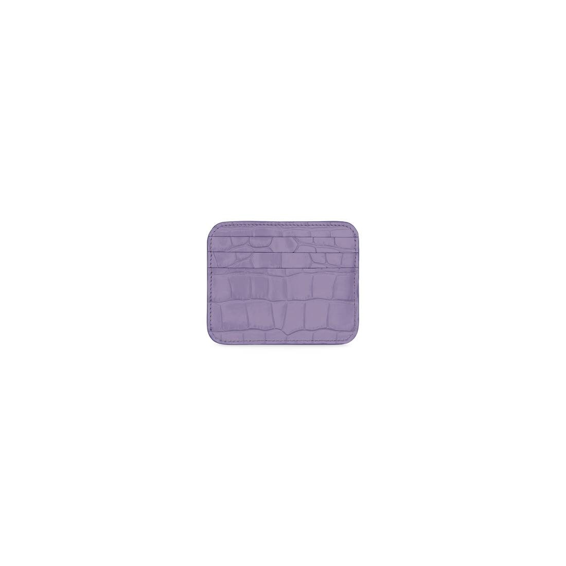 cash card holder with split crocodile embossed - 2