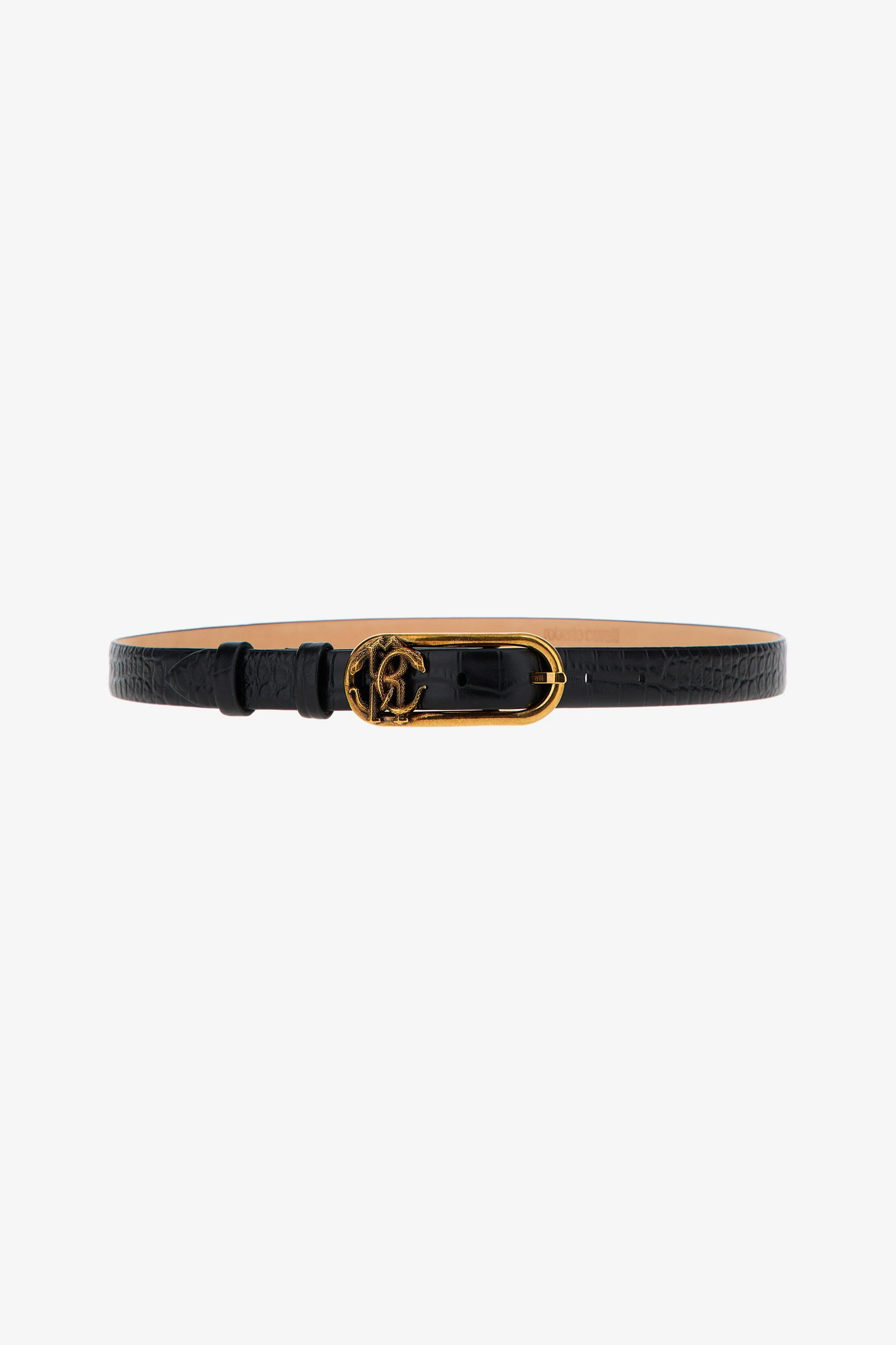 Leather belt with Monogram Mirror Snake - 1