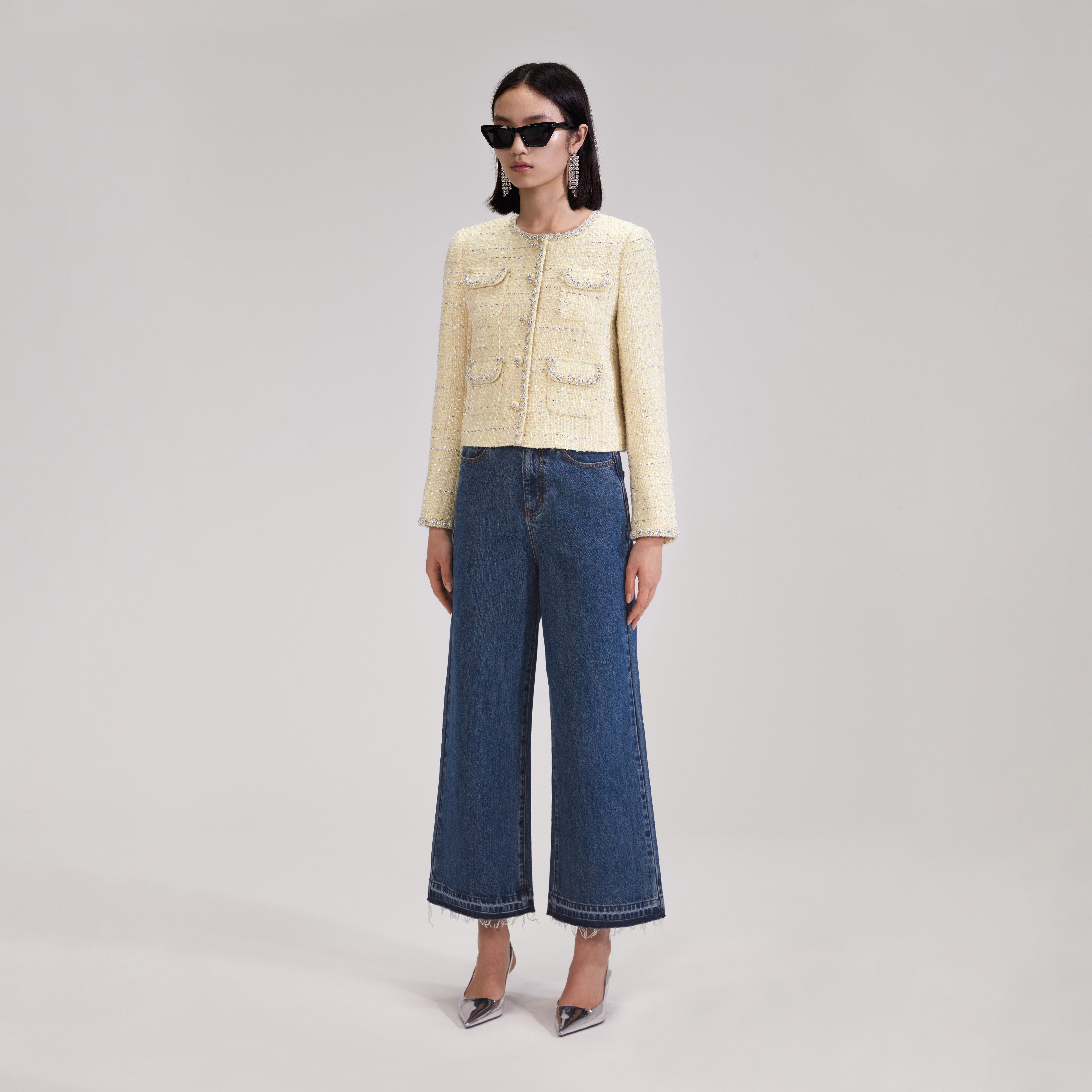Yellow Boucle Jacket - 2