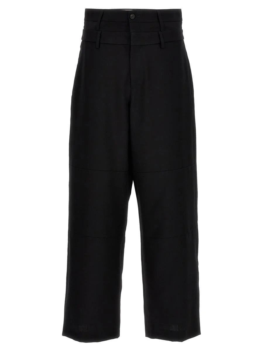 AMBUSH 'DOUBLE BELTED' PANTS - 1