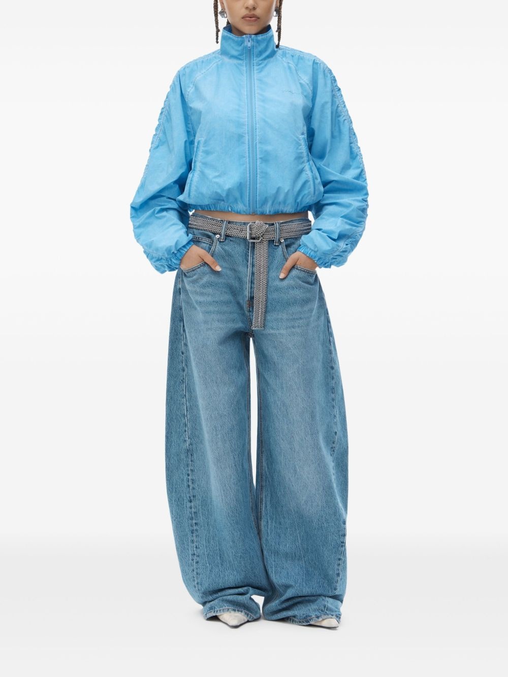 ruched track jacket - 2