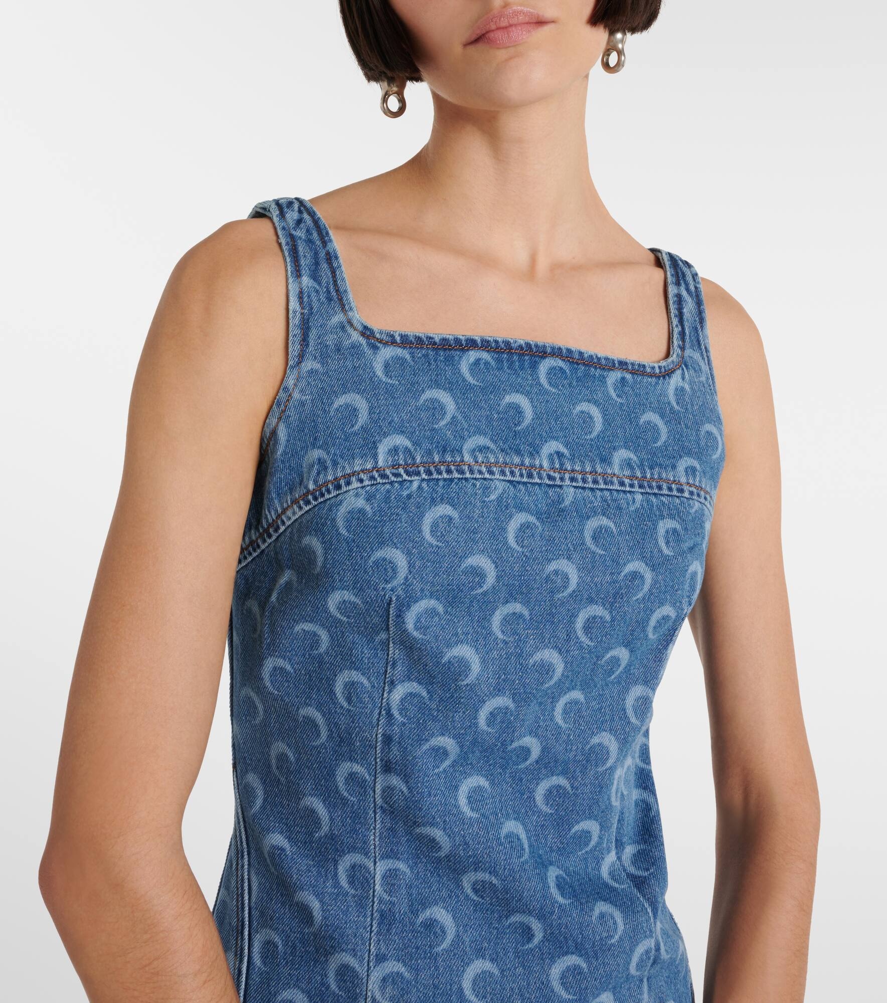 All Over Moon denim minidress - 7