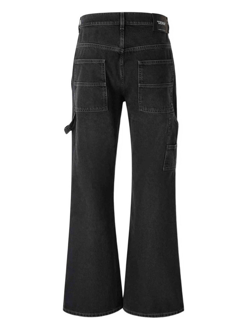 Off-White stitching flared jeans outlook