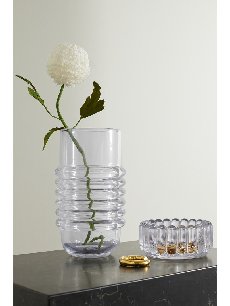 Tom Dixon Press Large Fluted Glass Vase outlook