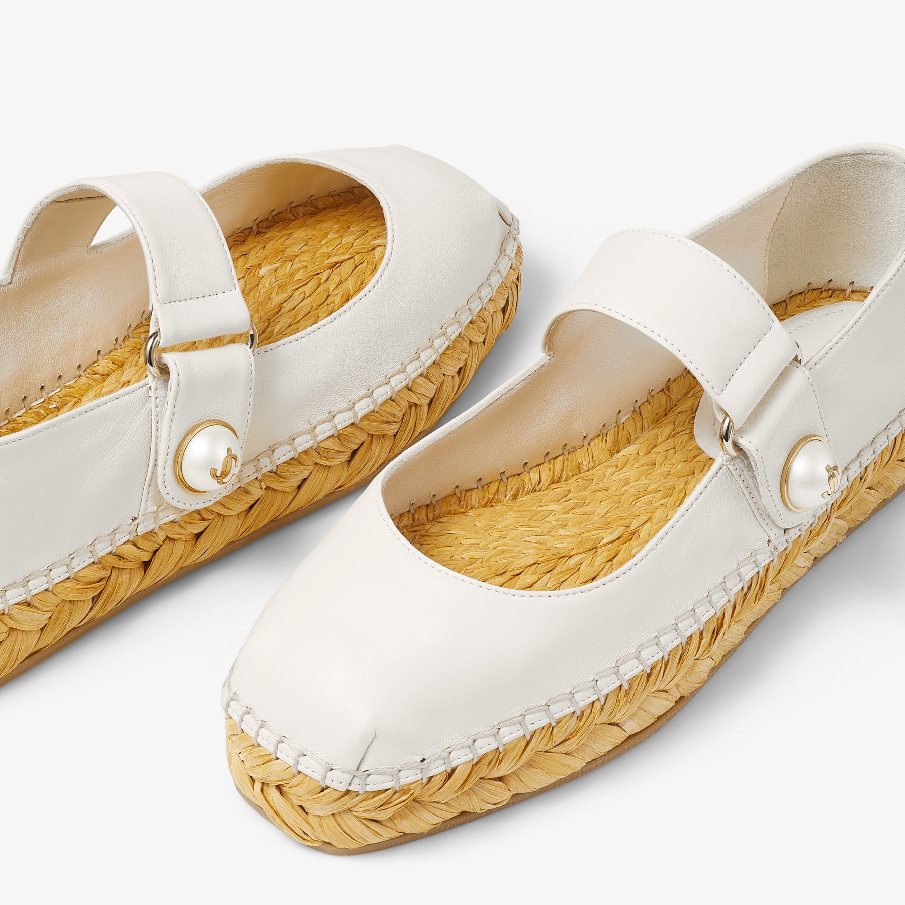 Fayence Espadrille
Latte Nappa Leather Espadrilles - 3
