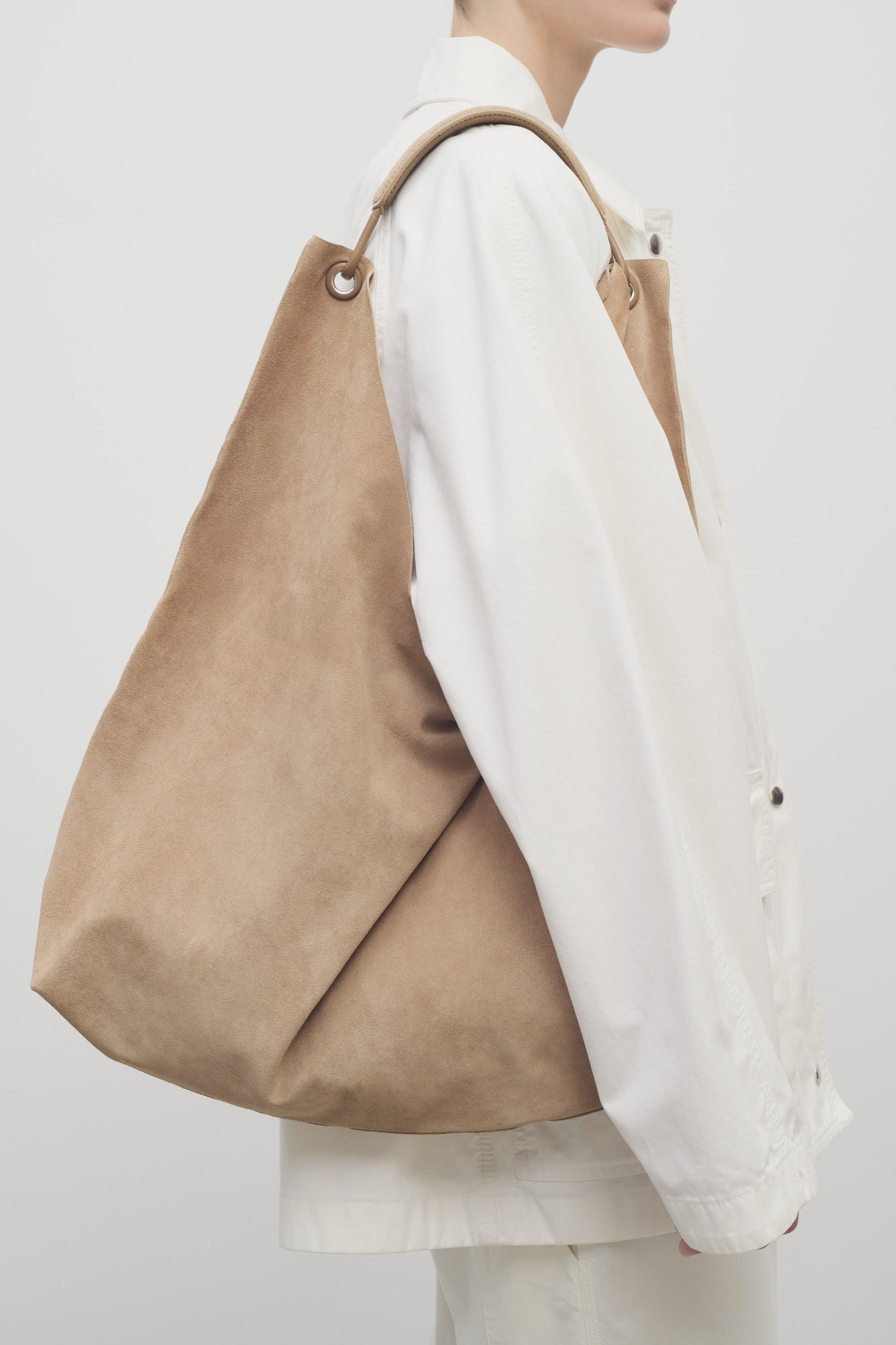 Bindle Three Bag in Suede - 4