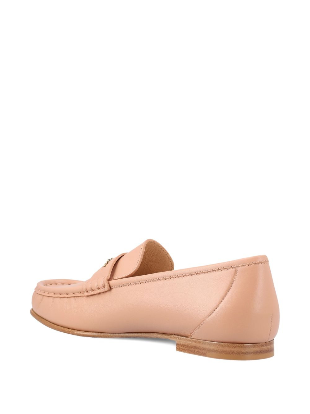 chain-detail leather loafers - 4