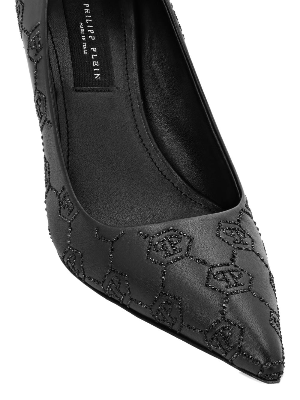 85mm monogram-pattern pumps - 3