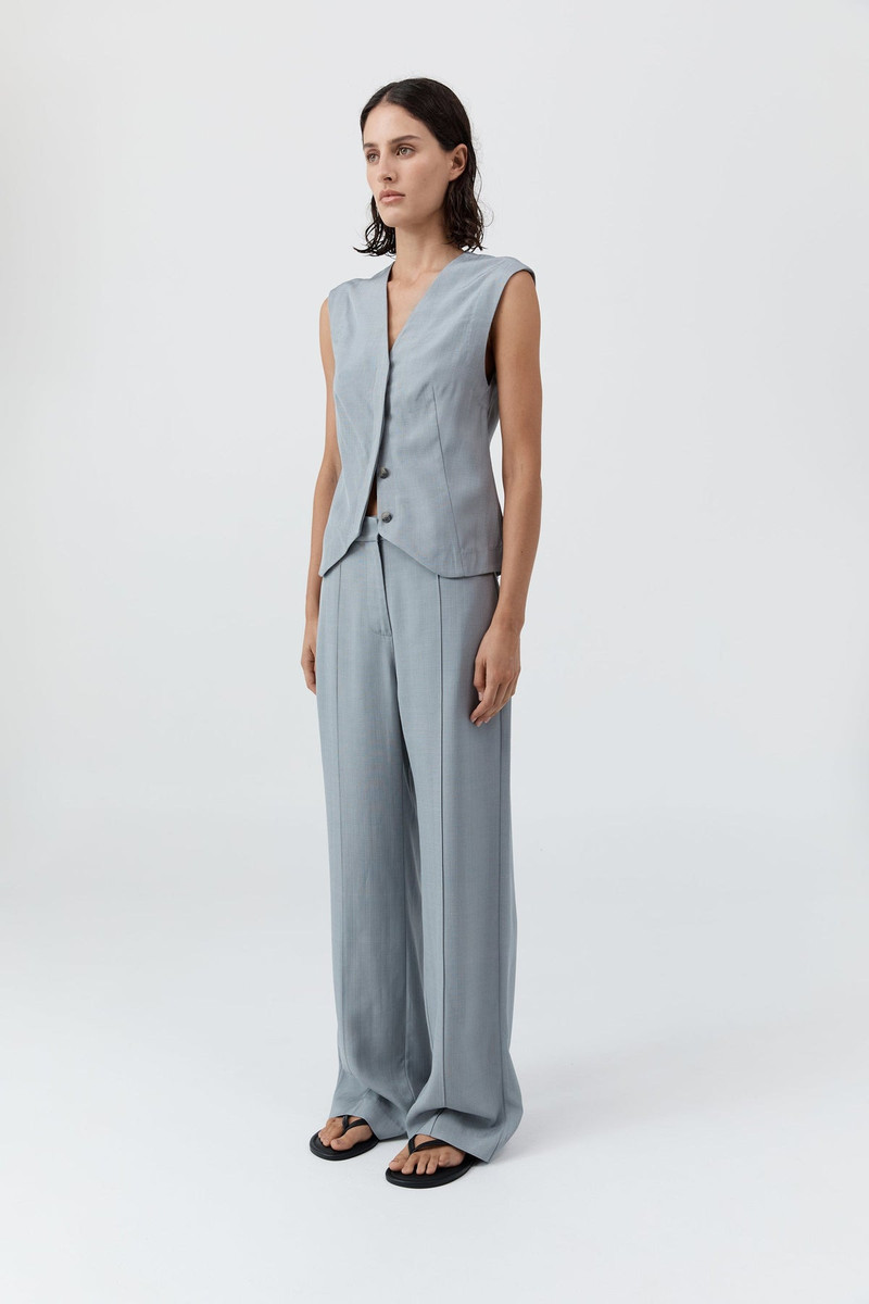 Minimal Tailored Vest - Mist 3