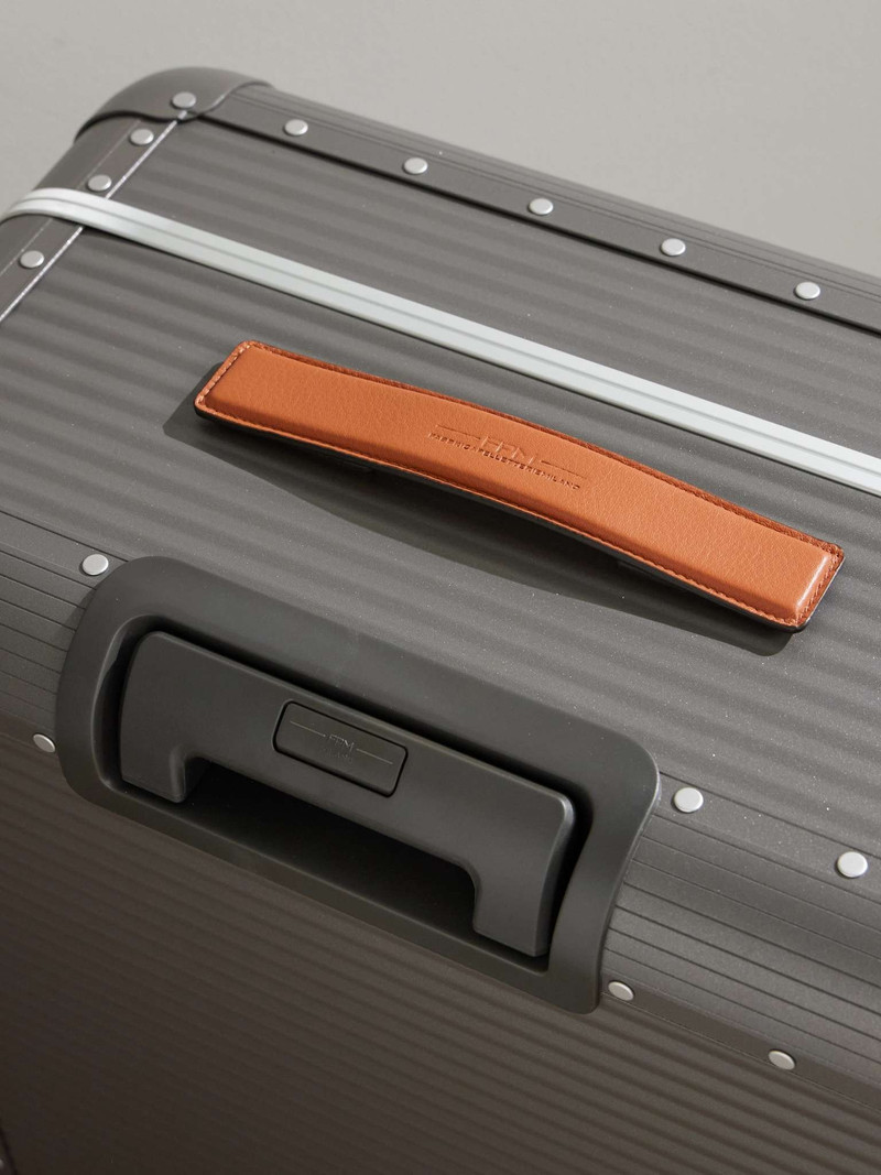 Bank Spinner 76cm Leather-Trimmed Aluminium Suitcase 5