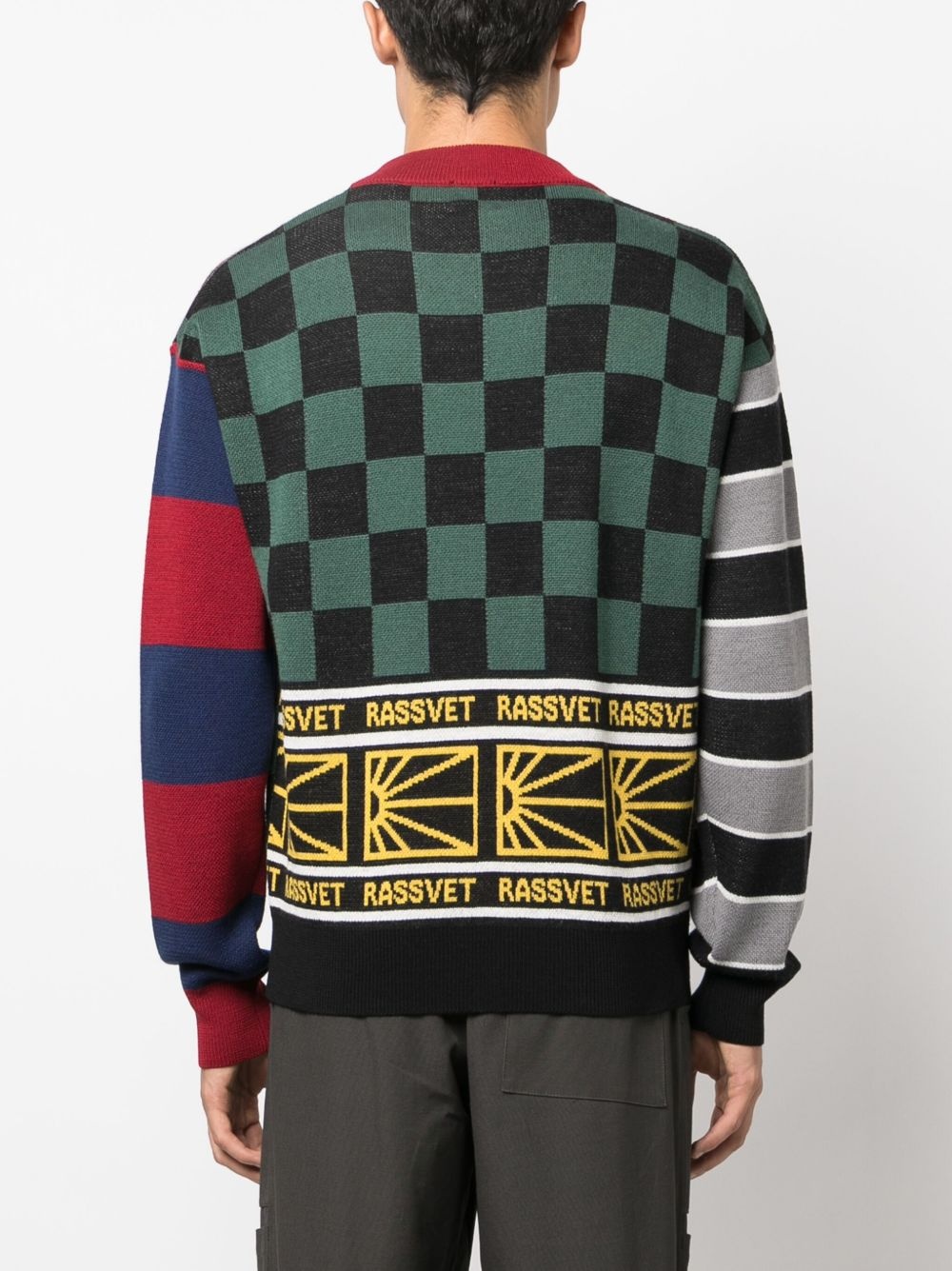 intarsia-knit wool-blend jumper - 4