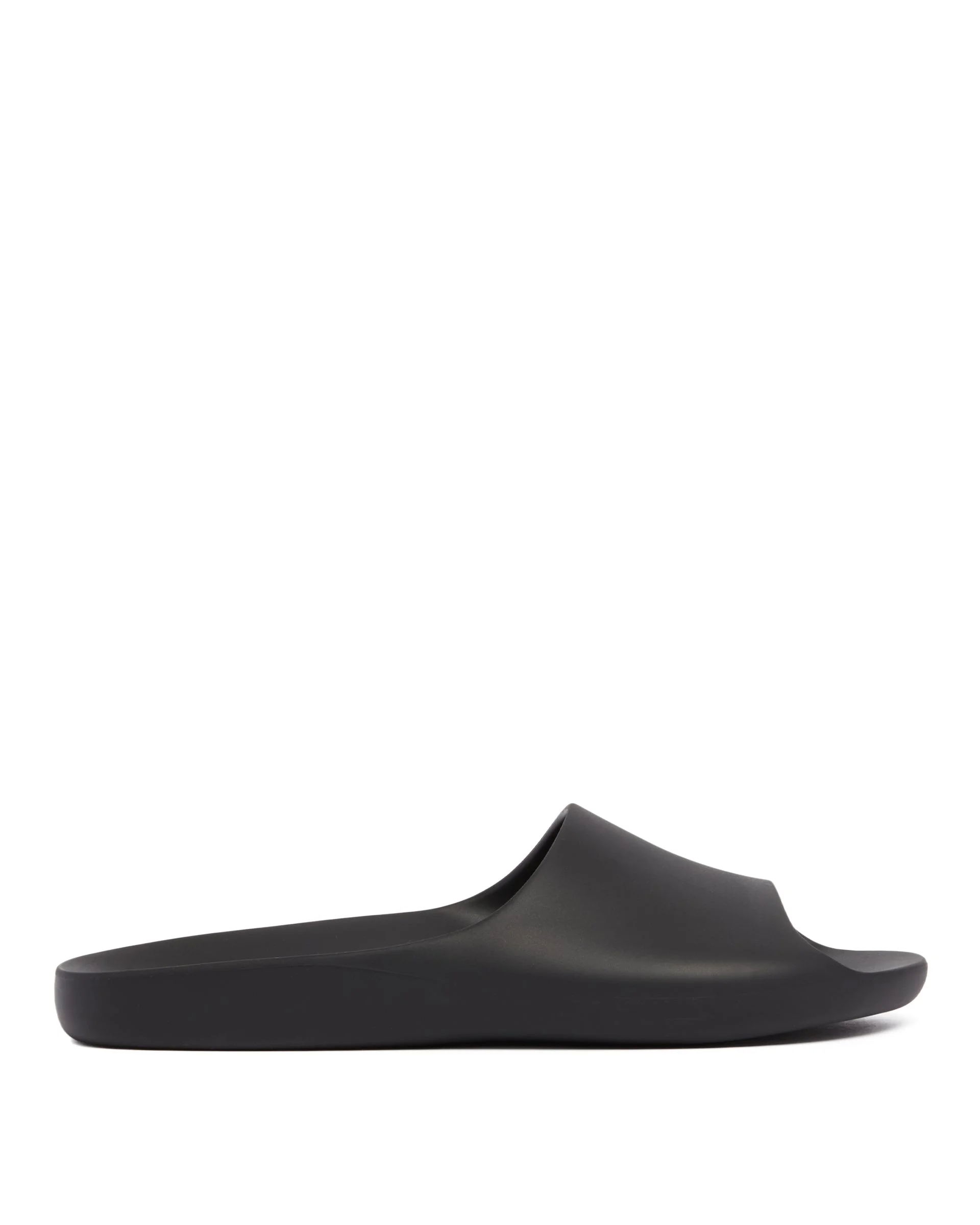 Black Ama Slip-on Rubber Sandals - 1