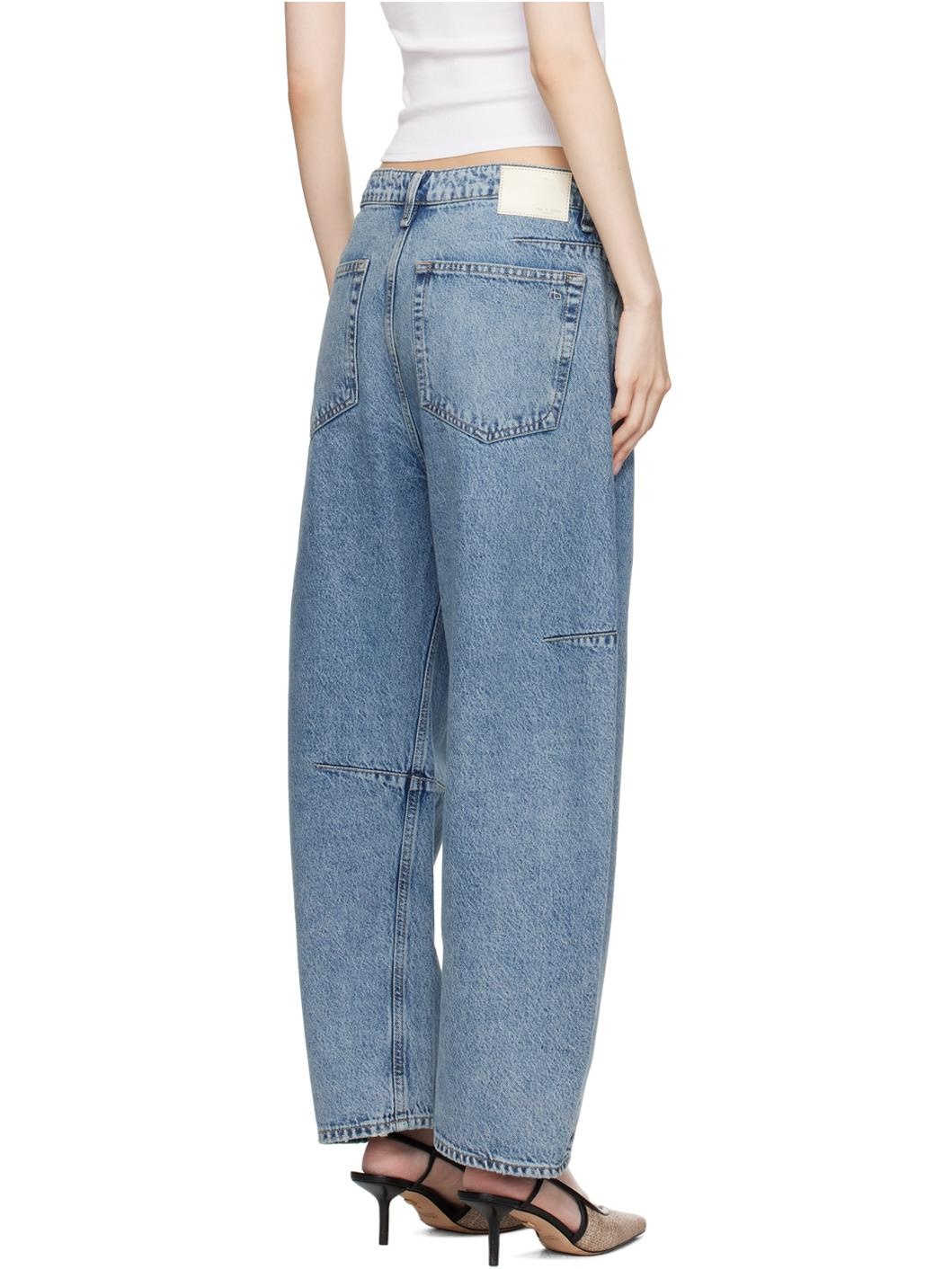 Blue Charlie Barrel Jeans - 3