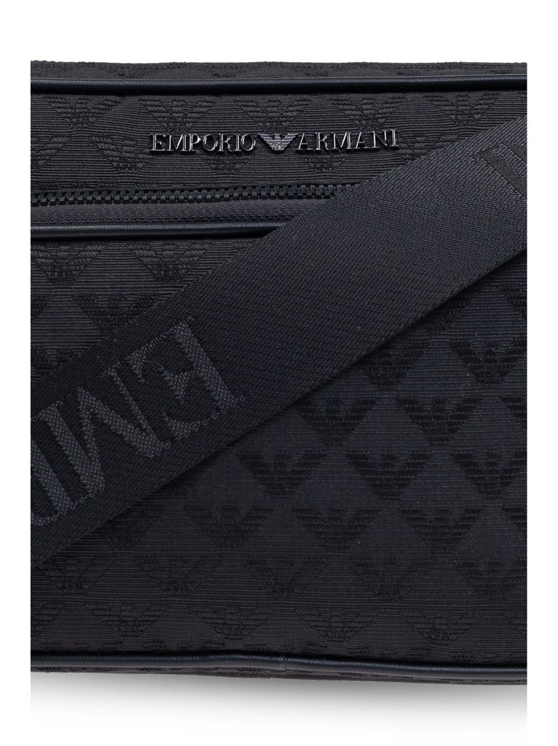 logo-jacquard shoulder bag 6