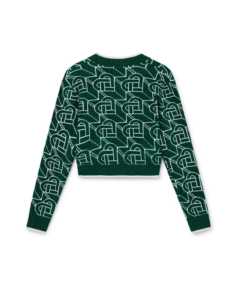 CASABLANCA Heart Monogram Cardigan outlook
