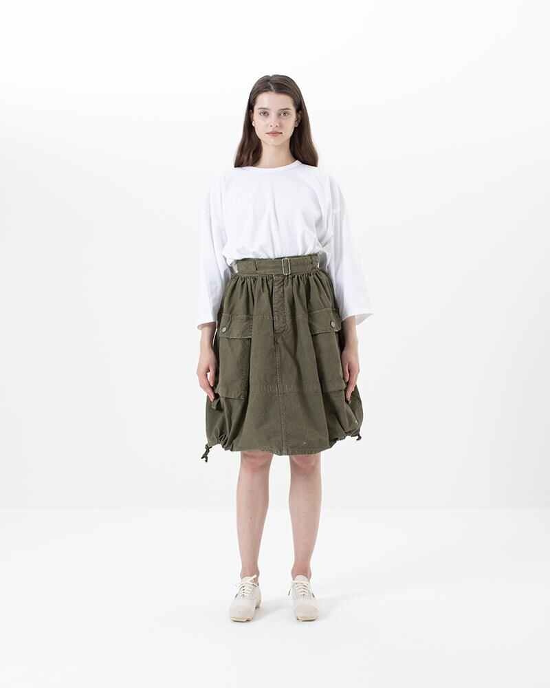 MIL SKIRT HBT OLIVE - 3