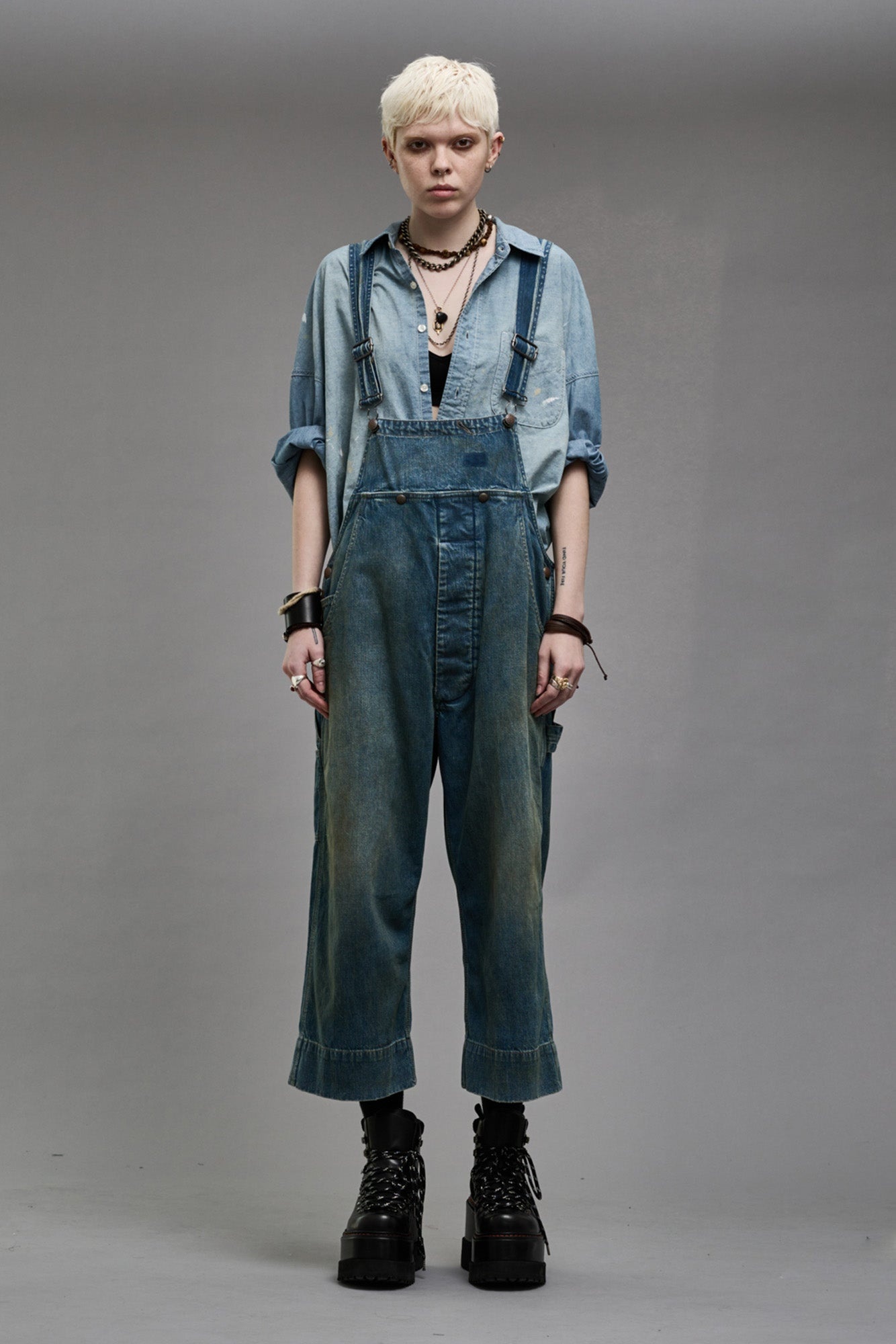 SLOUCH BIB OVERALL - WILTON INDIGO - 2