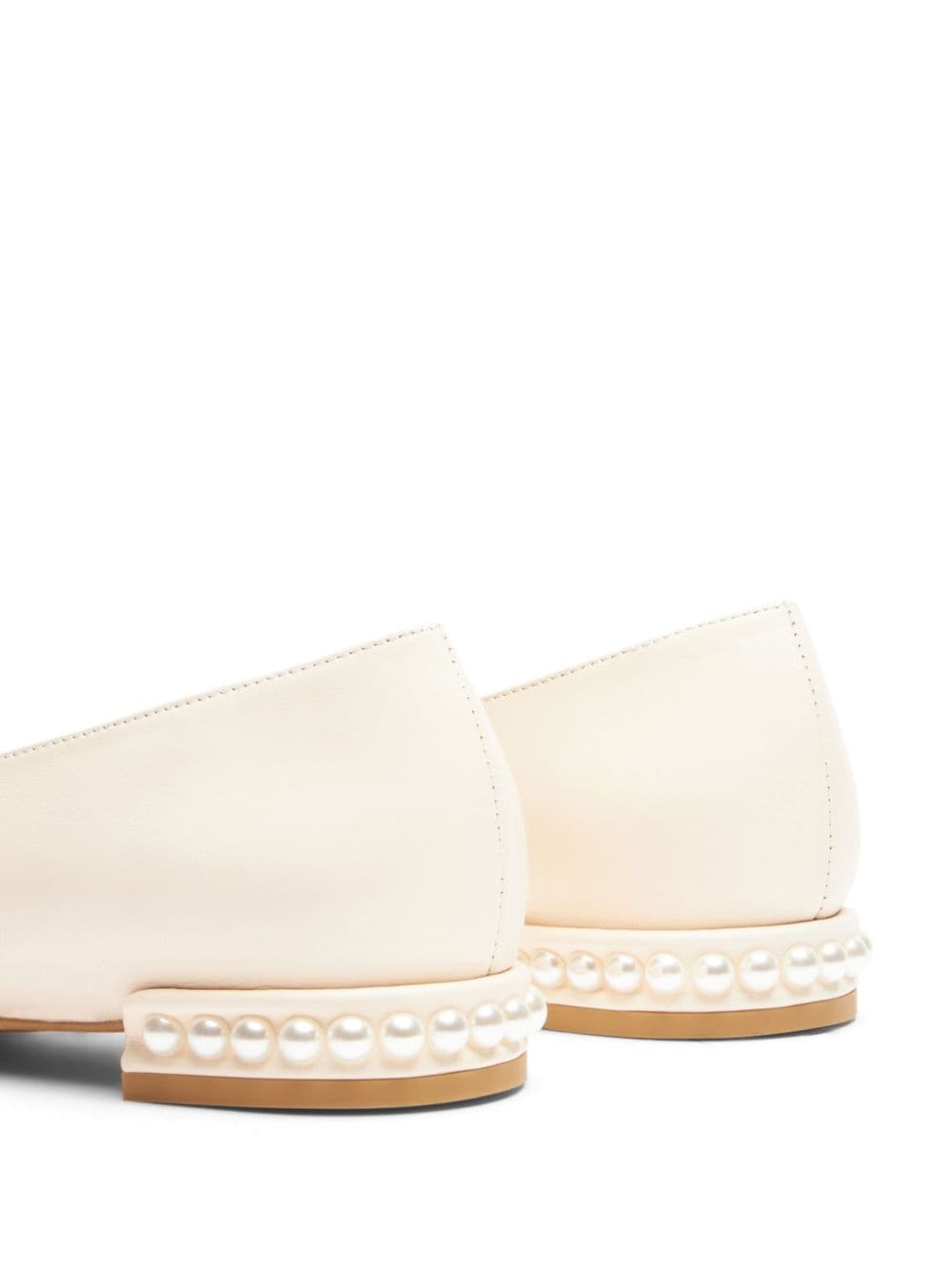 Pearl Flat leather ballerina shoes - 5