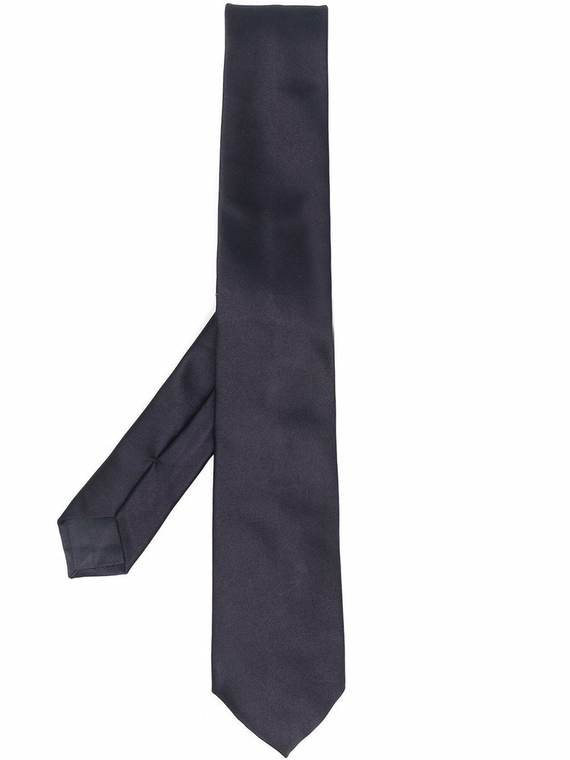 pointed-tip silk tie 1