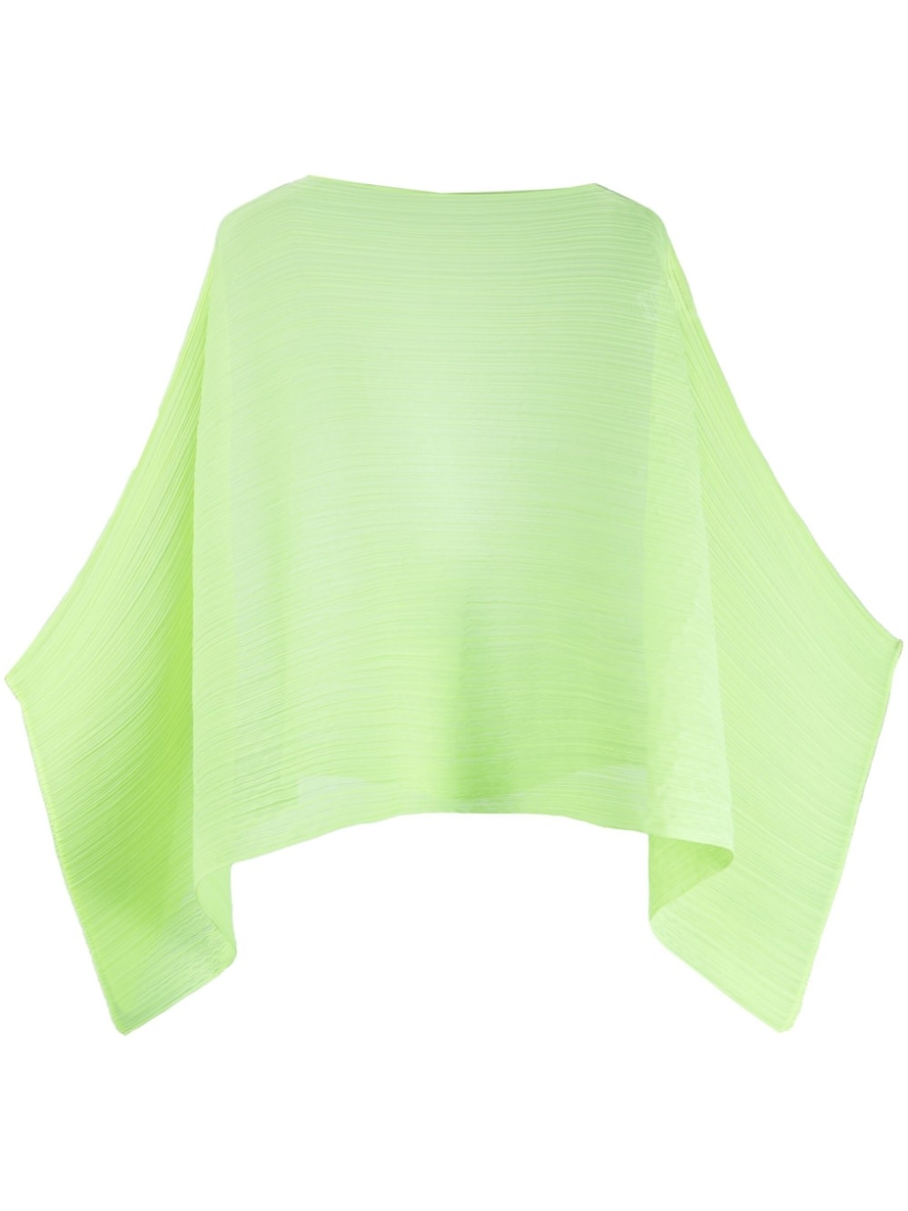 micro-pleated cape scarf - 1