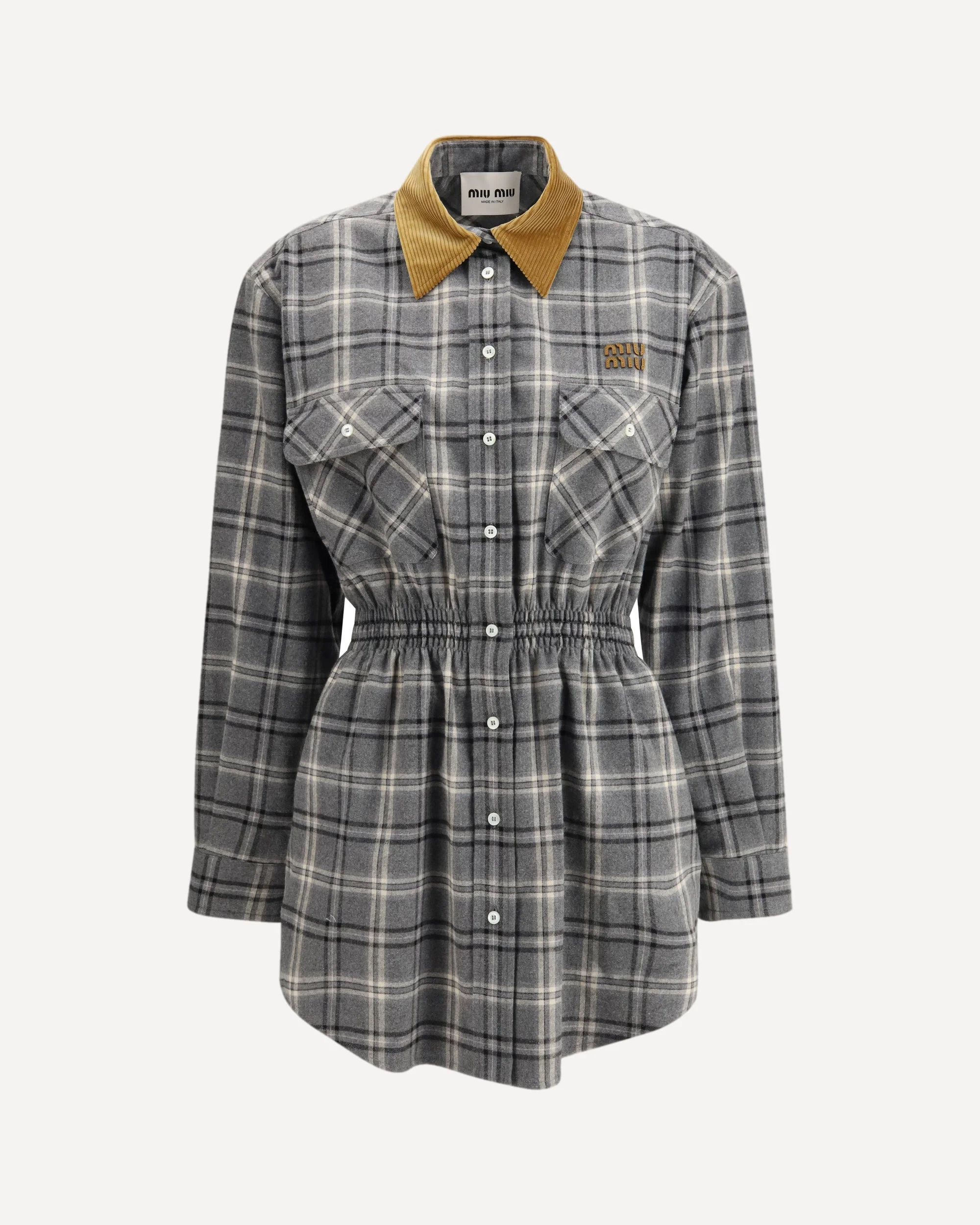 Flannel Mini-dress - 1