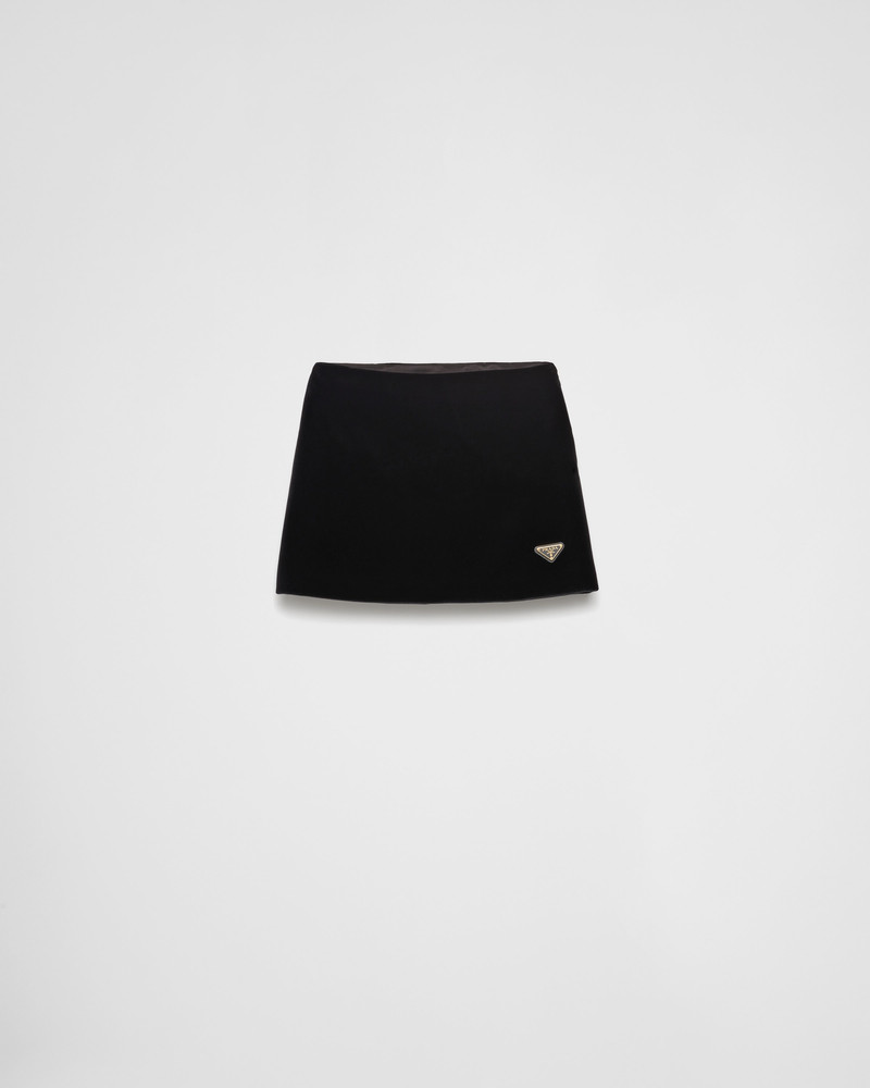 Velvet miniskirt 1