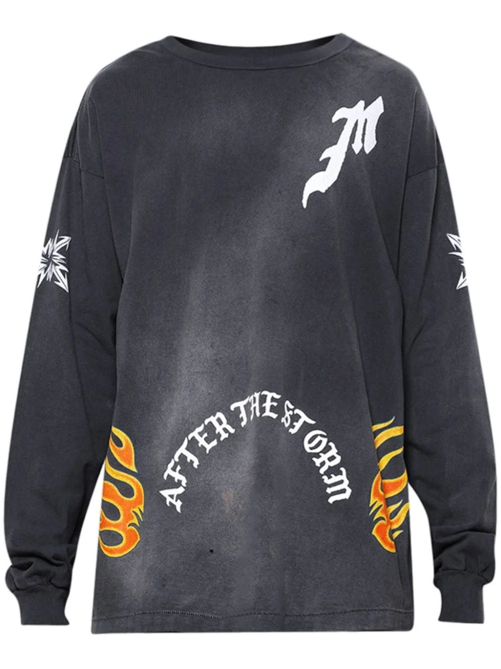 graphic-print long-sleeve T-shirt - 1