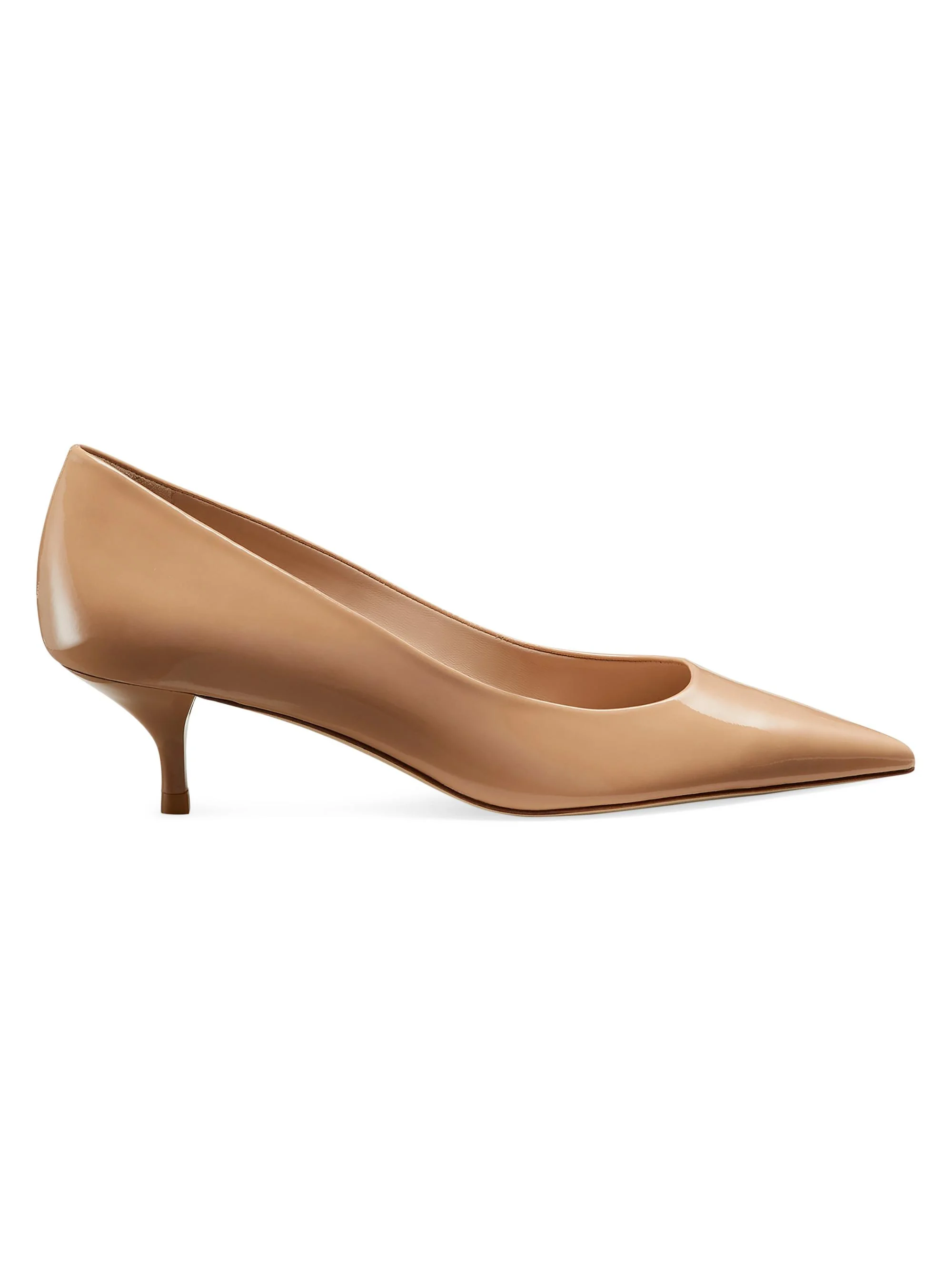 Women's Stuart Power 50MM Patent Leather Pumps - Adobe - 1