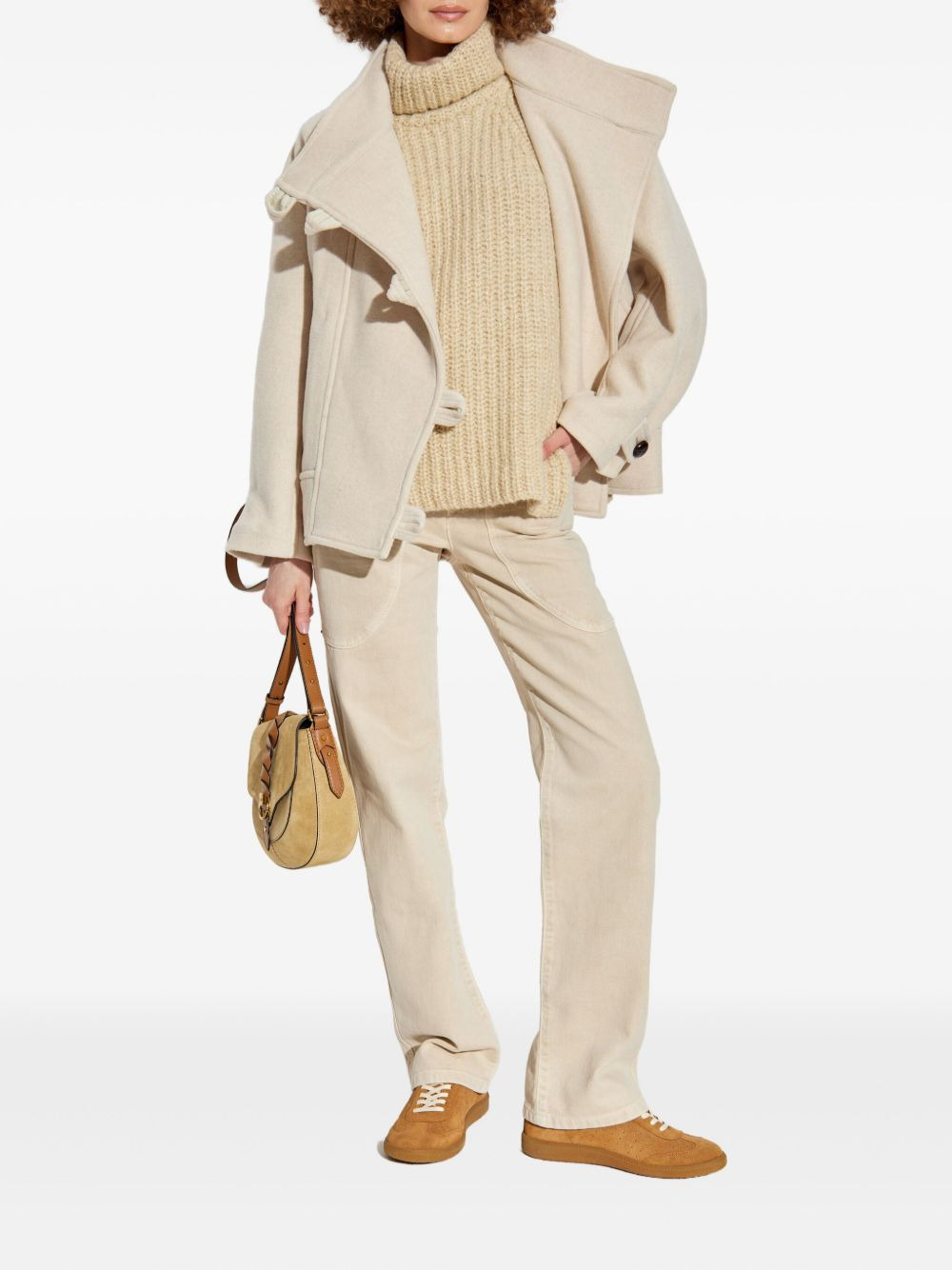 turtleneck ribbed vest - 2