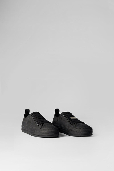 Ann Demeulemeester Gert Low Top Sneakers Crosta Painted Black outlook
