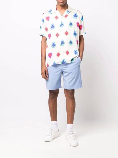 MSGM slim-fit track shorts outlook