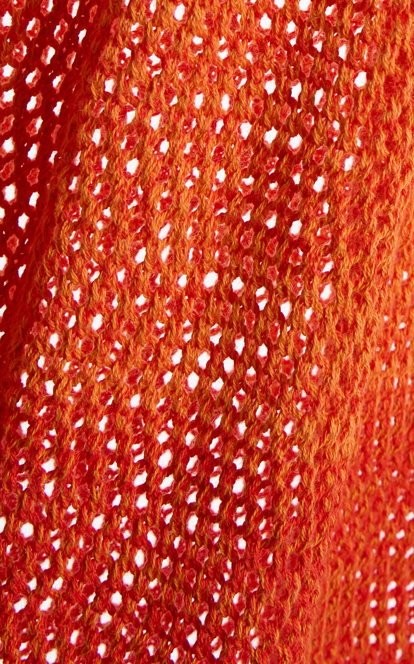 Exclusive Alpamayo Crocheted Cotton Maxi Dress red - 5