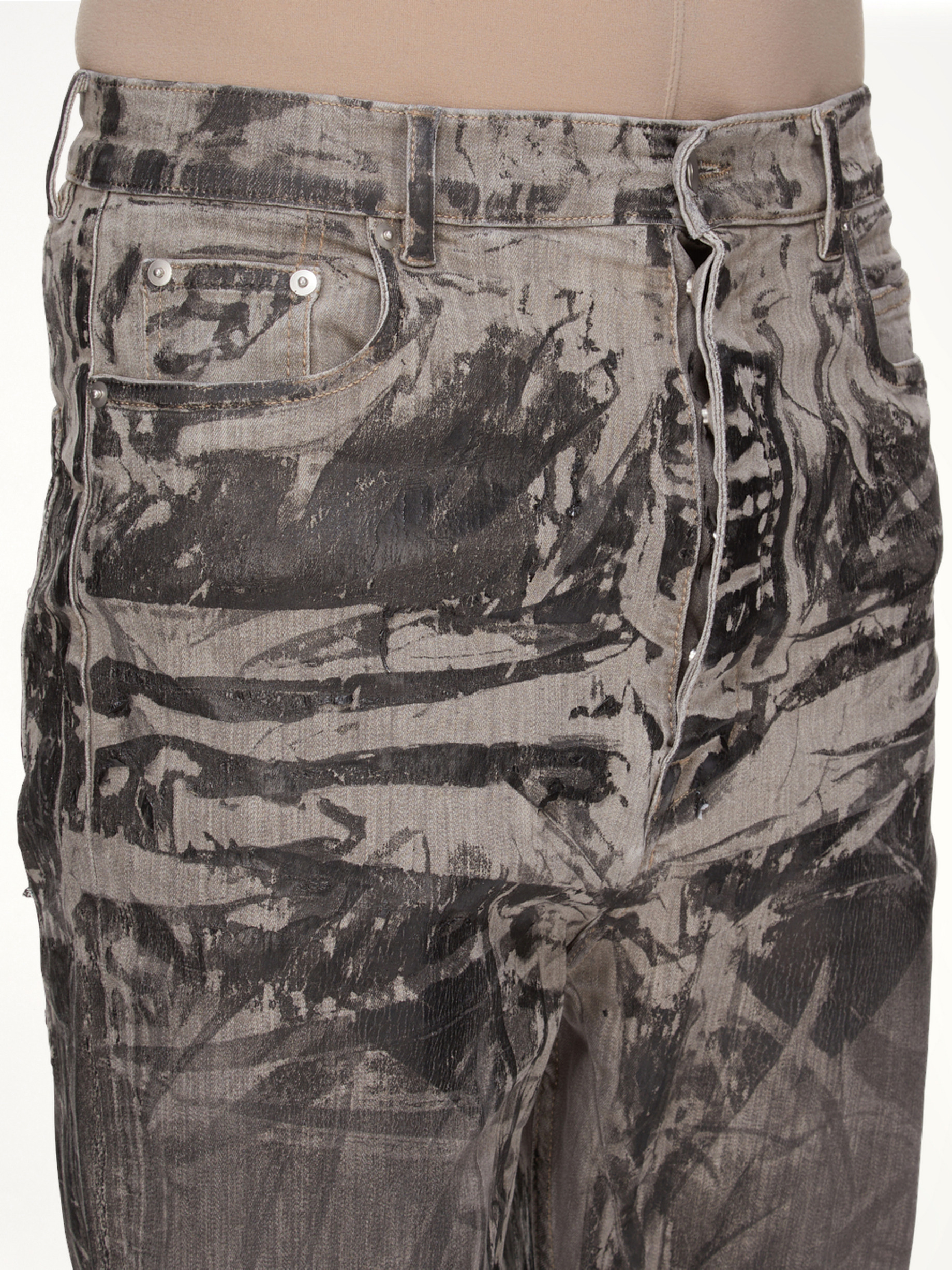 Bolan Bootcut Washed Foil in Black - 3